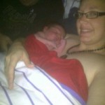 kerrin and jimmy 5oct12 5 hours old