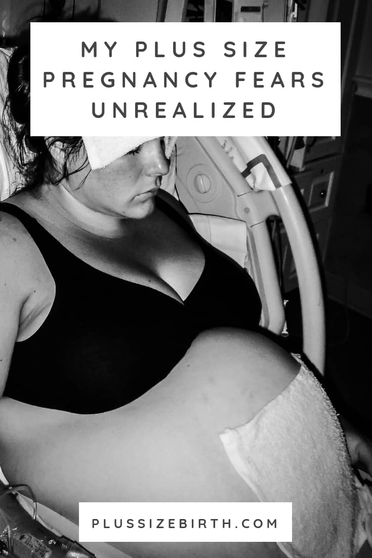 plus size woman in labor