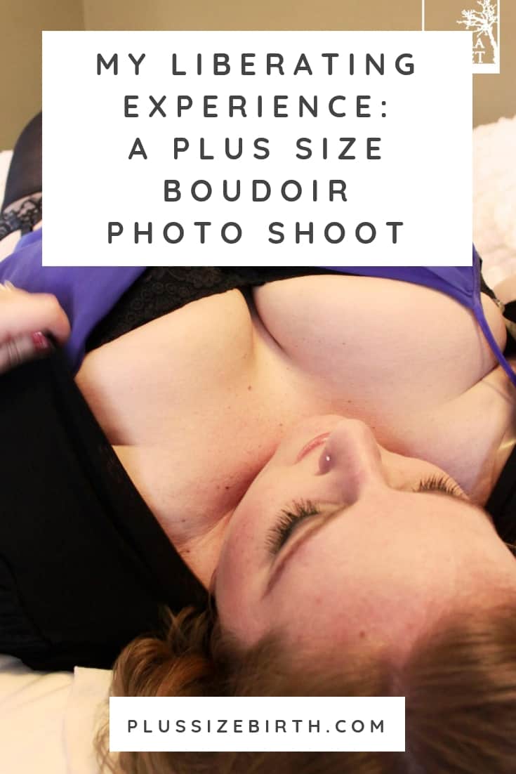 plus size woman boudoir photos