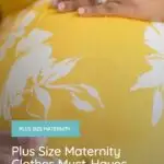 plus size woman yellow plus size maternity dress