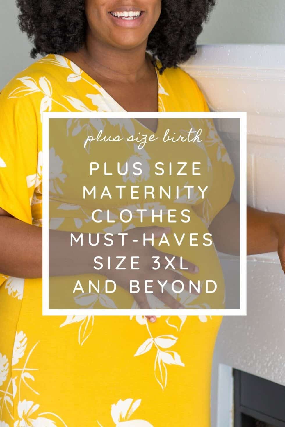 Super Plus Size Maternity Clothes [Size 3XL And Beyond]
