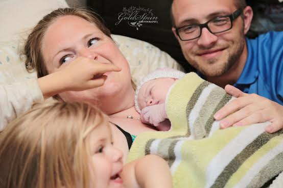 Plus Size Homebirth Family Photo