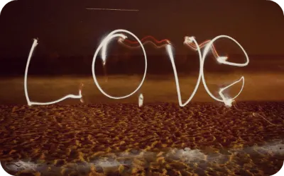 Love with sparklers 