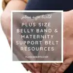 plus size woman with a plus size belly band
