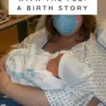 Woman Giving Birth with the Flu
