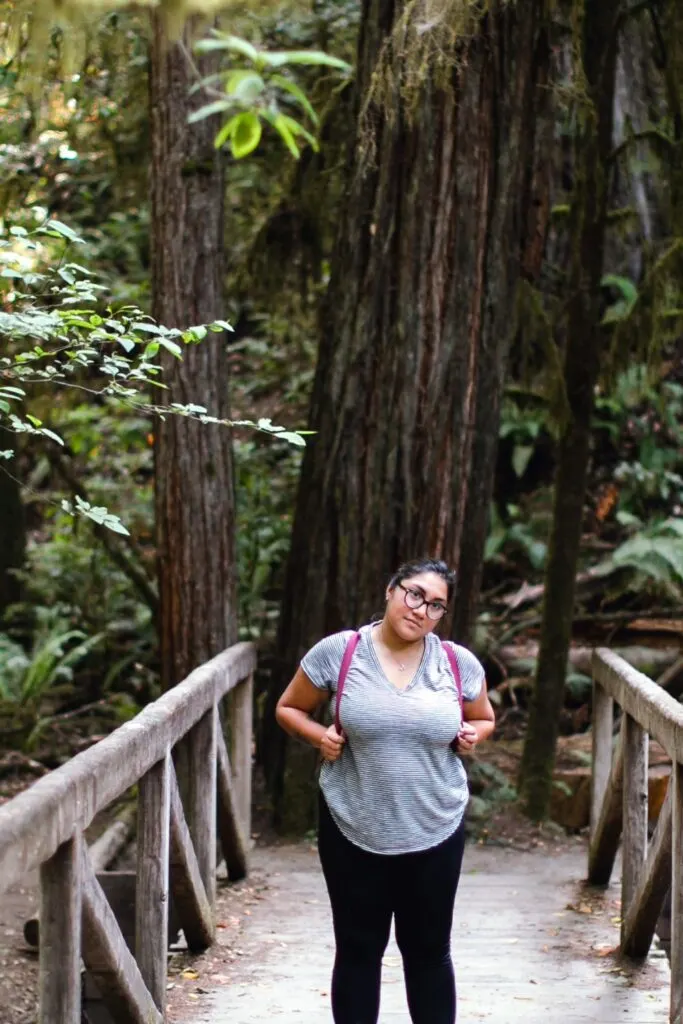 plus size pregnant woman walking