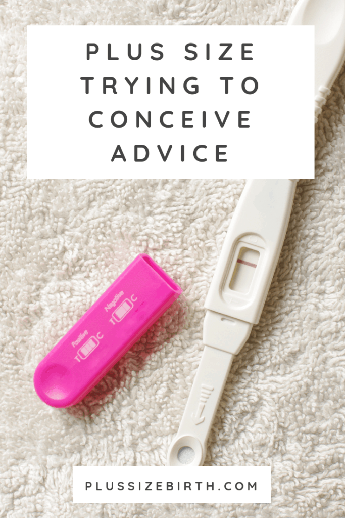 plus size trying to conceive advice