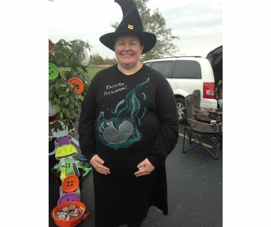 Plus Size Halloween Costume pregnant witch