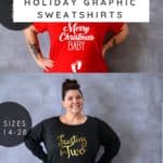 Plus Size Holiday Graphic Sweatshirts