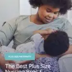 plus size woman nursing her baby