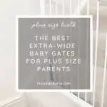 extra-wide baby gate white on stairs