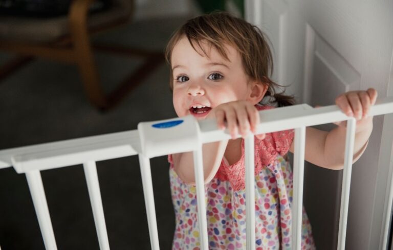 extra wide baby gate with toddler