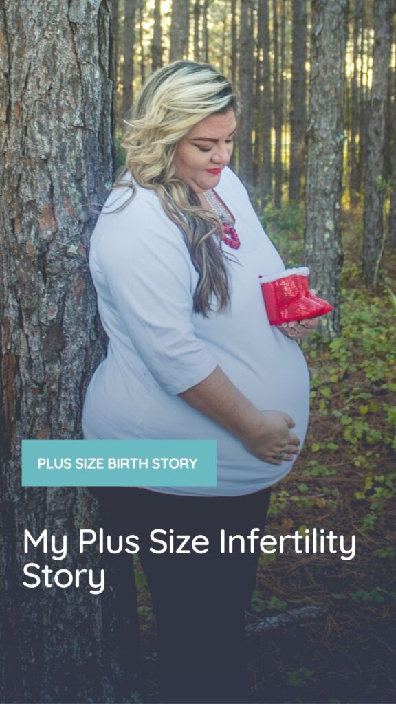 plus size pregnant woman having maternity photos taken