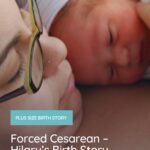plus size mom after having a Forced Cesarean