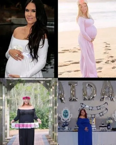 Plus Size Long Sleeve Maternity Gowns