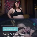 plus size woman having a plus size VBAC homebirth