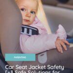 little girl in a carseat