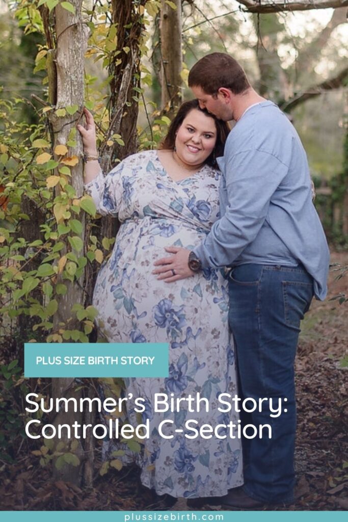 plus size woman maternity photos