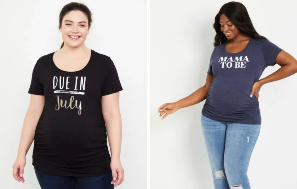 Plus Size Maternity Graphic Tee Options ...