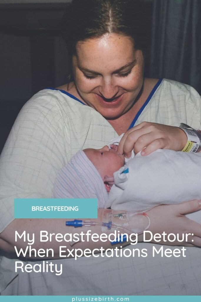 plus size mom and child