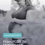 plus size pregnant woman with PCOS