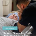 plus size woman in labor having a c-section