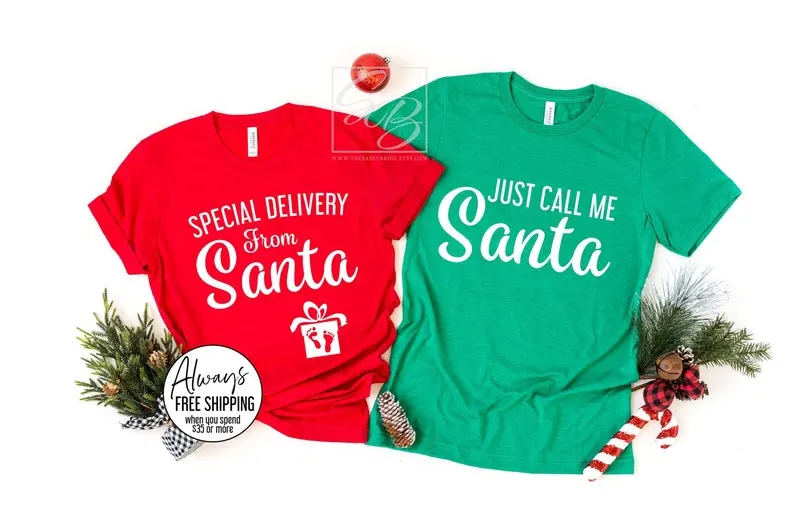 Special Delivery From Santa Plus Size Maternity Shirt