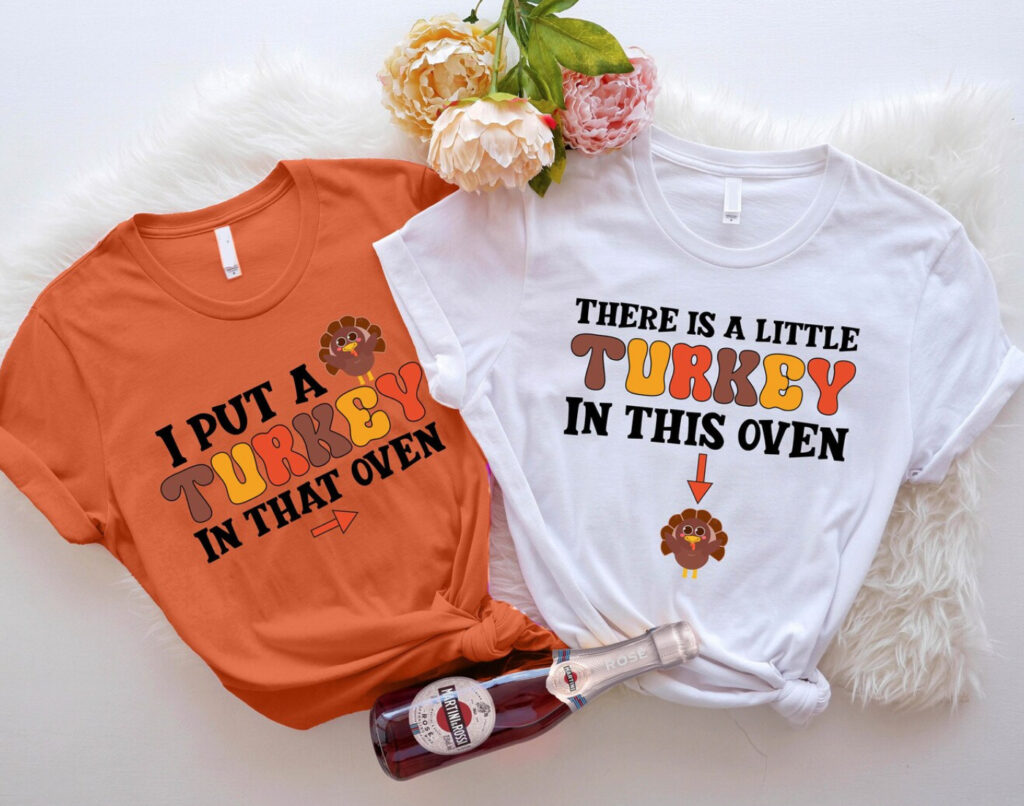 plus size couples Thanksgiving shirt