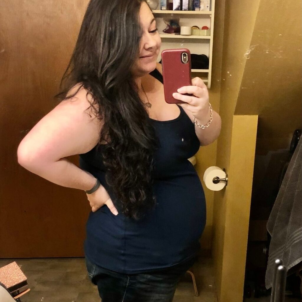 13 weeks plus size pregnancy