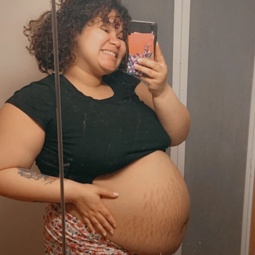 35 weeks plus size pregnancy