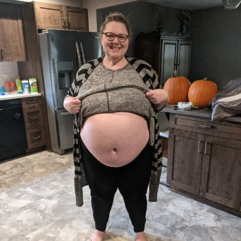 38 weeks plus size pregnancy