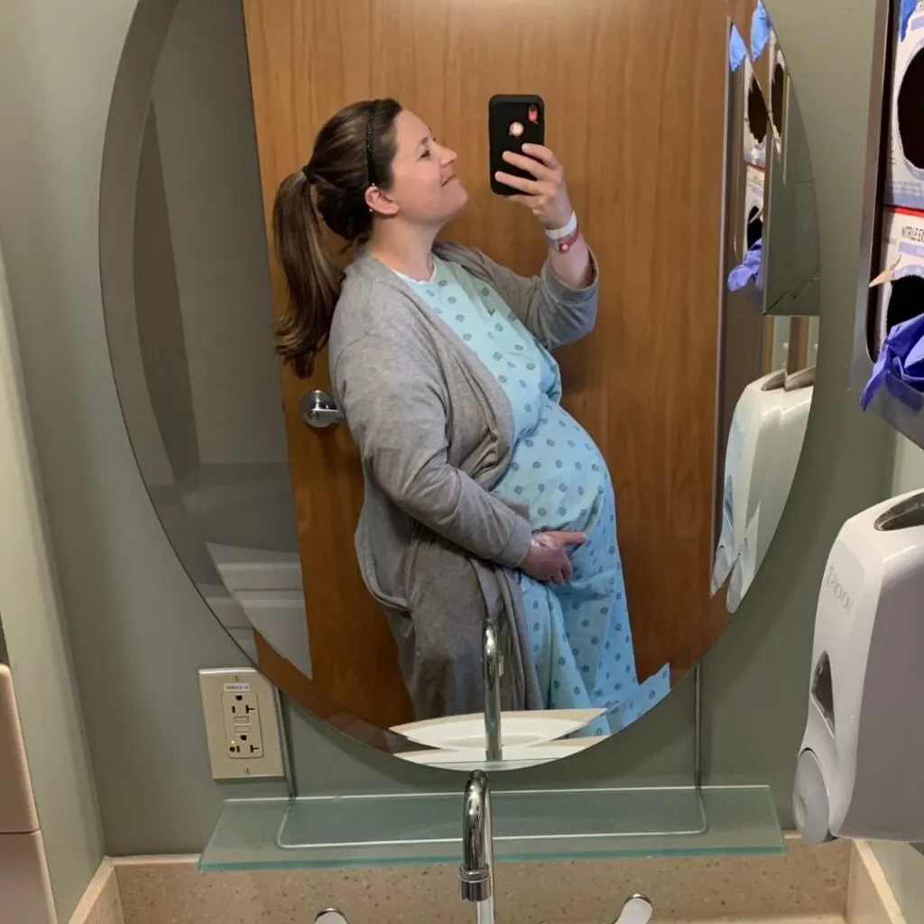 40 weeks pregnant plus size