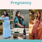three plus size pregnant women
