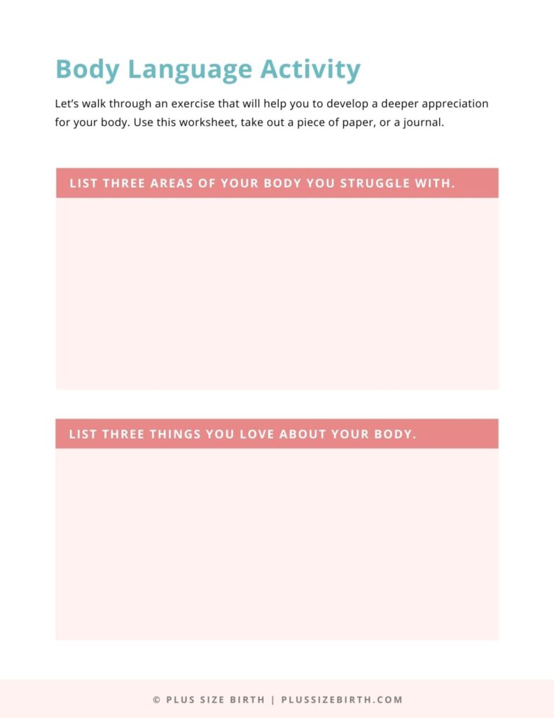 Body Language Activity