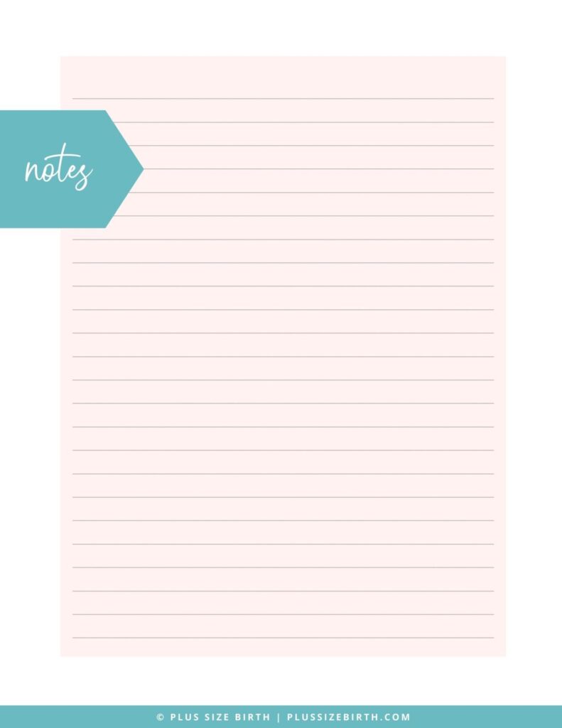 plus size pregnancy guide notes