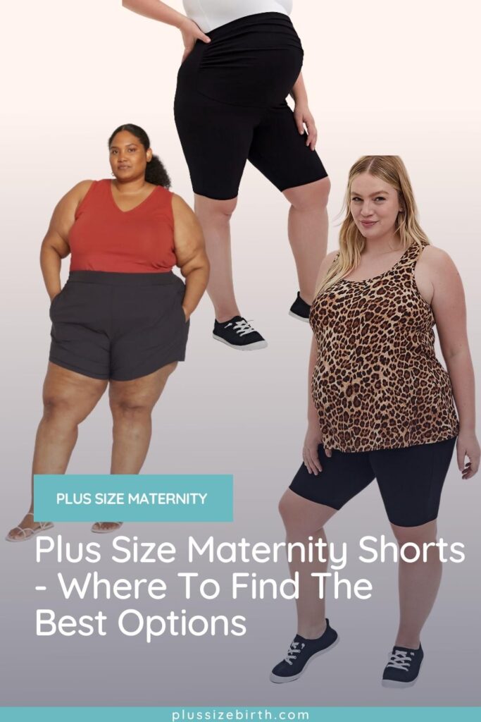 Plus size hot sale maternity jean shorts