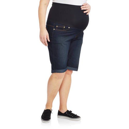 Plus Size Maternity Bermuda Shorts
