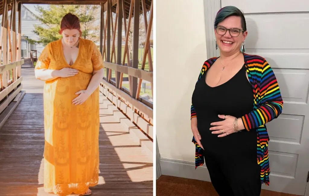 pregnant and plus size women