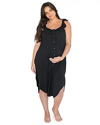 Kindred Bravely Ruffle Strap Labor and Delivery Gown