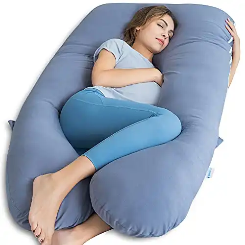 QUEEN ROSE Pregnancy Cooling U Shaped Body Pillow