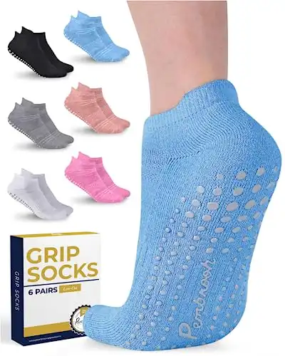 Pembrook Grip Socks - 6 Pairs