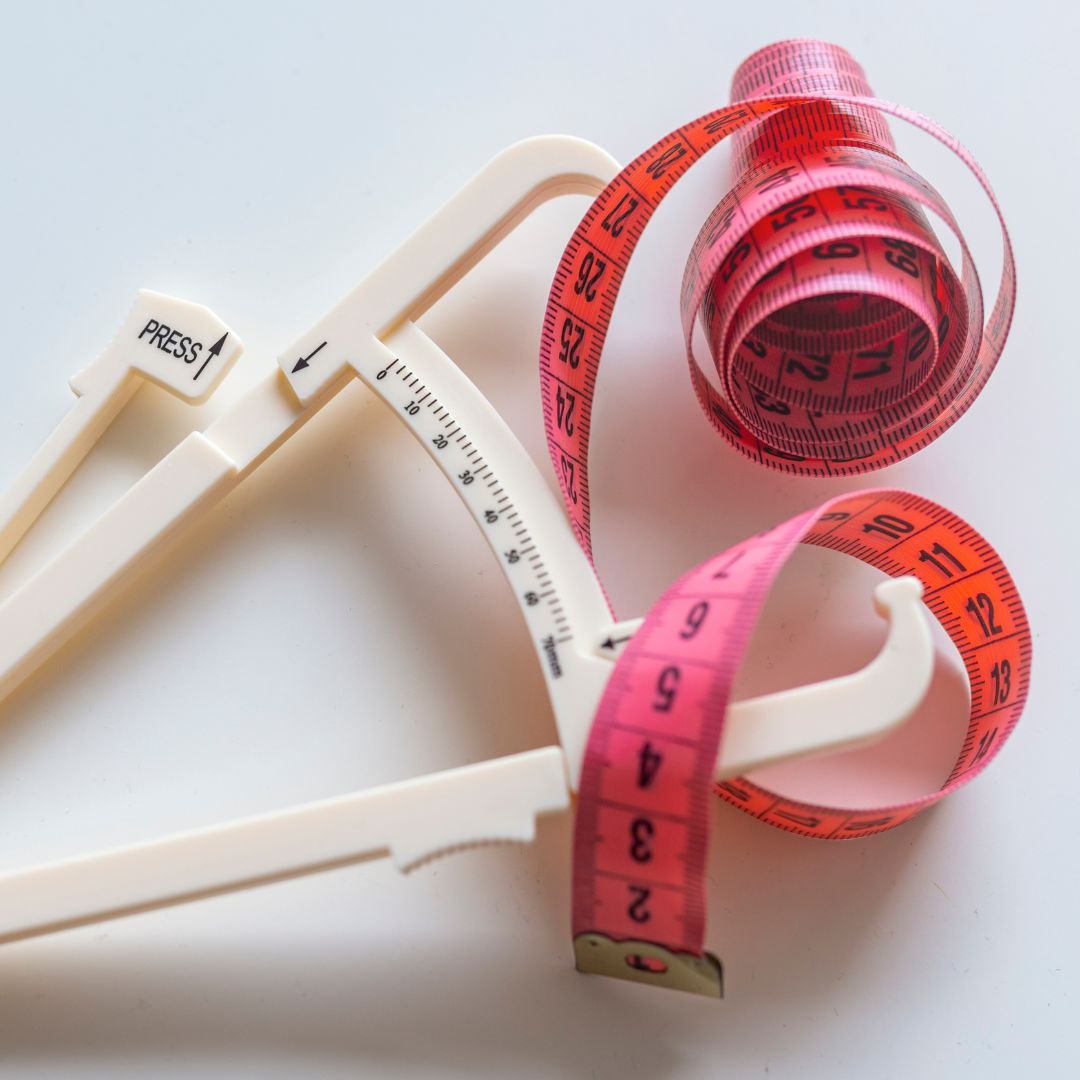 BMI measuring tape, pink