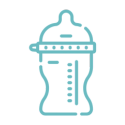 green baby bottle icon