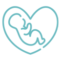 heart and baby icon