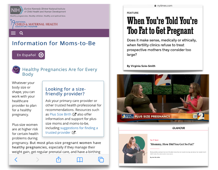 plus size birth media